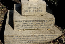 COOPER John Edward inscription